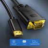 Hdmi-compatible To Vga Conversion Cable With Chip Video Hdmi-compatible To Vga Hd Cable Cord For Pc