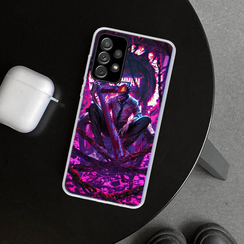 Чехол для телефона Chainsaw Man Denji для Samsung Galaxy A12 A22 A32 A52 A72 A02S A51 A50S A31 A20S A10S Note 20 Ultra 10 Plus Ga