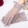 Женские летние кружевные перчатки - дышащие, защита от ультрафиолета для вождения и активного отдыха, идеально подходят для защиты от солнца и стильных нарядов, летние перчатки