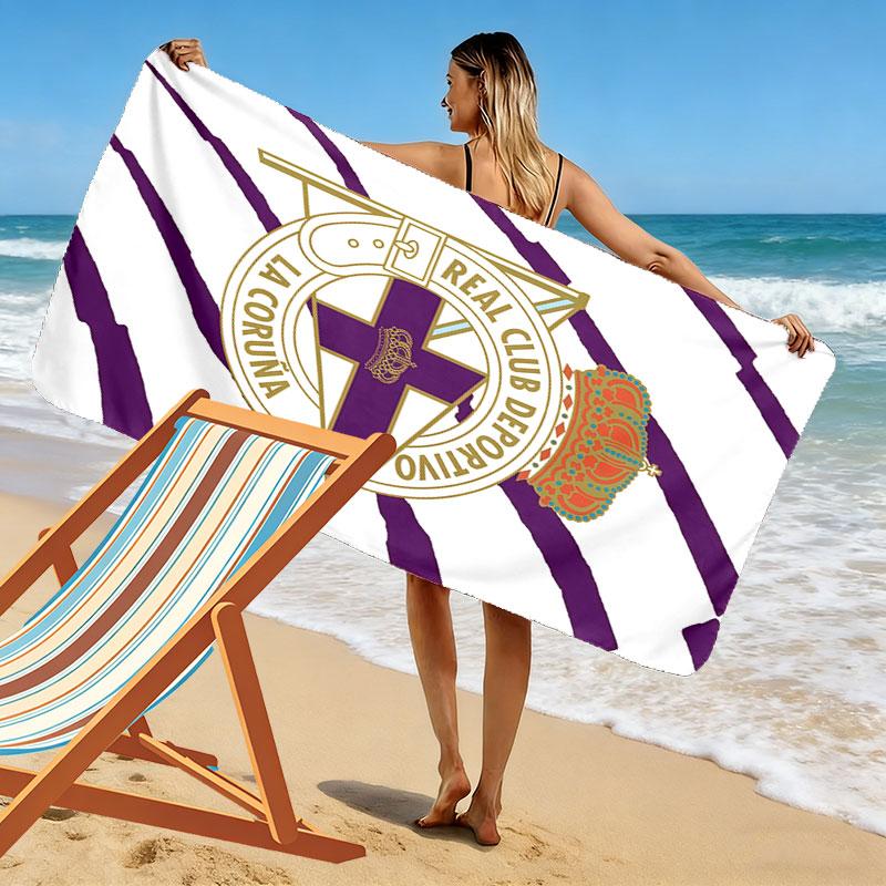 Deportivo poster Beach Towel, Large Soft Quick Dry Towel for Beach Camping Swimming