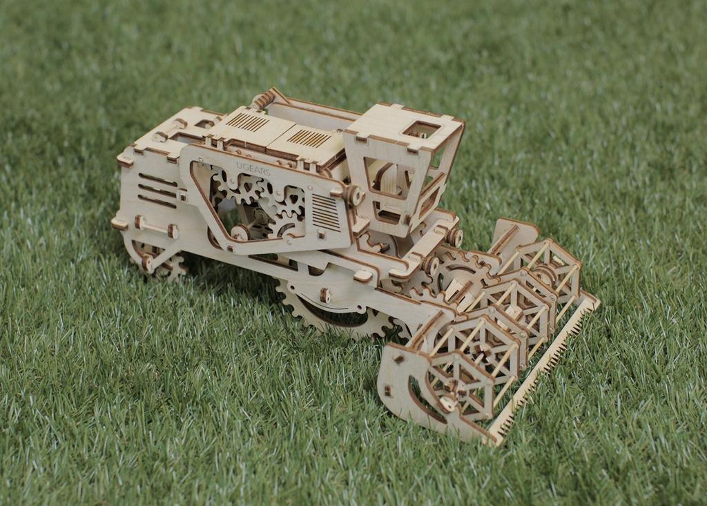 Ugears Combine Harvester Wooden Block Puzzle Toy 70010 [Item]