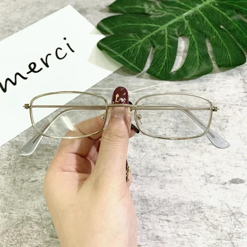 Прямоугольные солнцезащитные очки для мужчин и женщин, винтажные очки для вождения, ретро маленькие квадратные очки, металлическая оправа, цветные линзы, очки