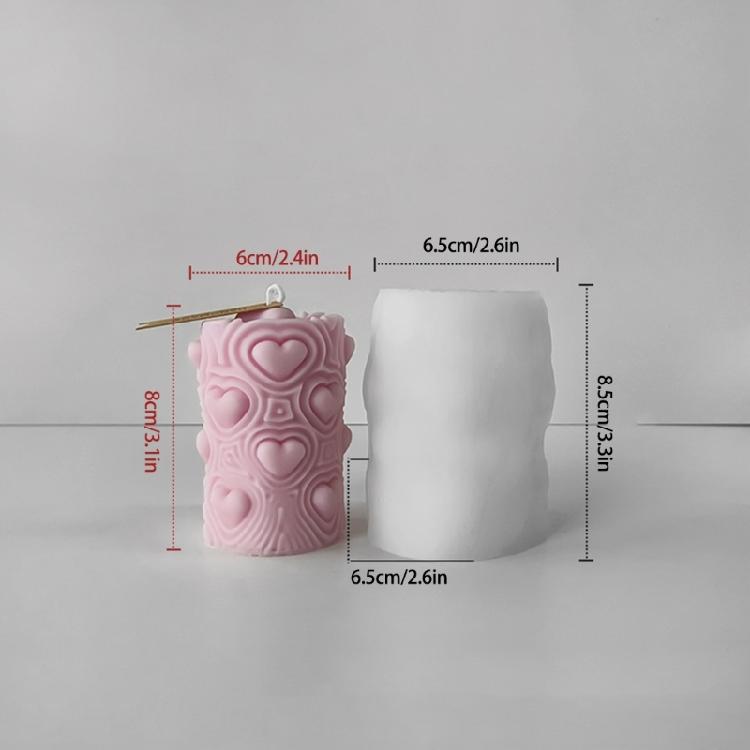 Форма для изготовления свечей ручной работы с украшением в виде письма с признанием в любви для домашнего декора