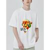 Casual T Shirt Black Pizza Gamer With Headphones And Controller Graphic For Gaming And Everyday Wear