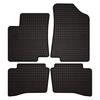 Резиновые коврики для автомобиля для: Kia Rio III UB хэтчбек (2011-2017 гг.) - черные, облегающие