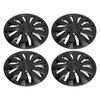 4 Pcs Wheel Hub Cap Full Protection Snap On Scratch Resistant Universal Fit for Any 15 Inches Steel 