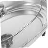 Hoement Stainless Steel Buffet Tray, Oval, Fish Serving Plate with Glass Cover for Food Protection, Kitchen and Dining