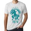 Мужская винтажная футболка Футболка с рисунком Бейсбол с 1974 года Винтаж Белый