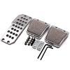 Universal Car Pedal Covers Anti-skid Thickened Aluminum Alloy Rubber Pads.