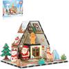 Magnetic Holiday Cookie House Toy with Magnetic Tiles Christmas Building Blocks  Kids