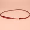 Genuine Leather Slim Waist Belt For Women With Metal Clasp Suitable For Business And Everyday Outfits