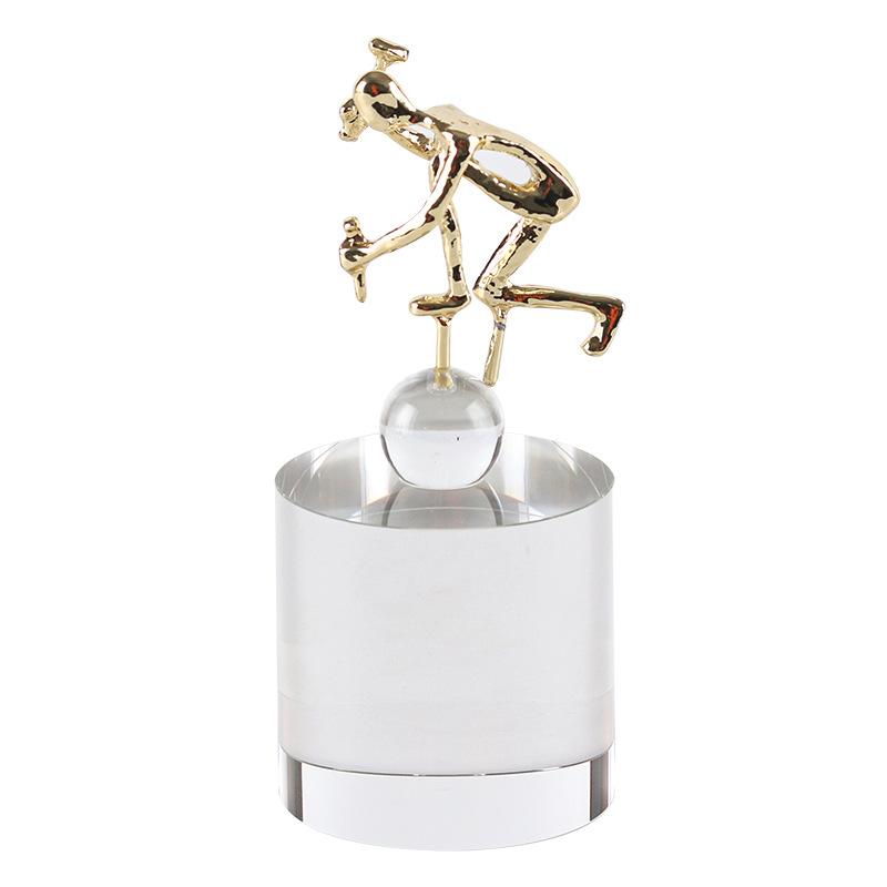 Nordic Light Luxury Golden Man Креативные резные каменные фигурки, украшения, современная простая модель, номер отеля, геометрические кристаллы, ювелирные изделия