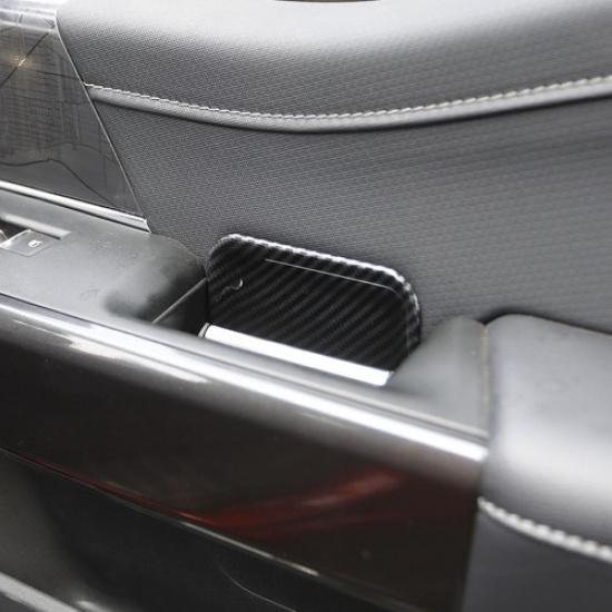 Carbon Fiber Style Inner front Door Handle Bowl Cover Trims for Ford F-150 +
