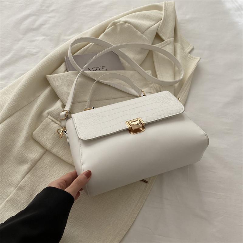 Fashionable Pu Leather Shoulder Bag For Women Classic Square Crossbody Handbag