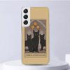 Мягкий чехол с изображением карт Таро и милых кошек для Samsung Galaxy M12 M21 M30S M31 M32 M51 M52, чехол для телефона Note 8 9 10 + 20 Ultra J4 J6 Plus