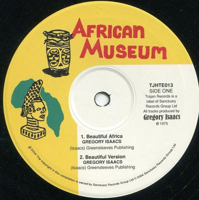 10-дюймовая пластинка GREGORY ISAACS - African Woman / Beautiful Africa TJHTE013 AFRICAN MUSEUM 2004 UK Регги, Ска и Даб Б/У