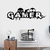 Gamer Wall Sticker for Boy Children's Room Decoration Mural Art Decals Wallpaper Cartoon Game Room Stickers