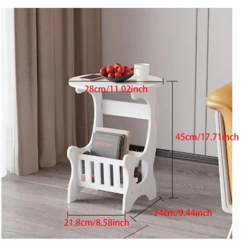 Mini Round Table Bedside Table Bedroom Furniture Modern Minimalist Lightweight Bedside Table Mini Storage Rack Storage Cabinet