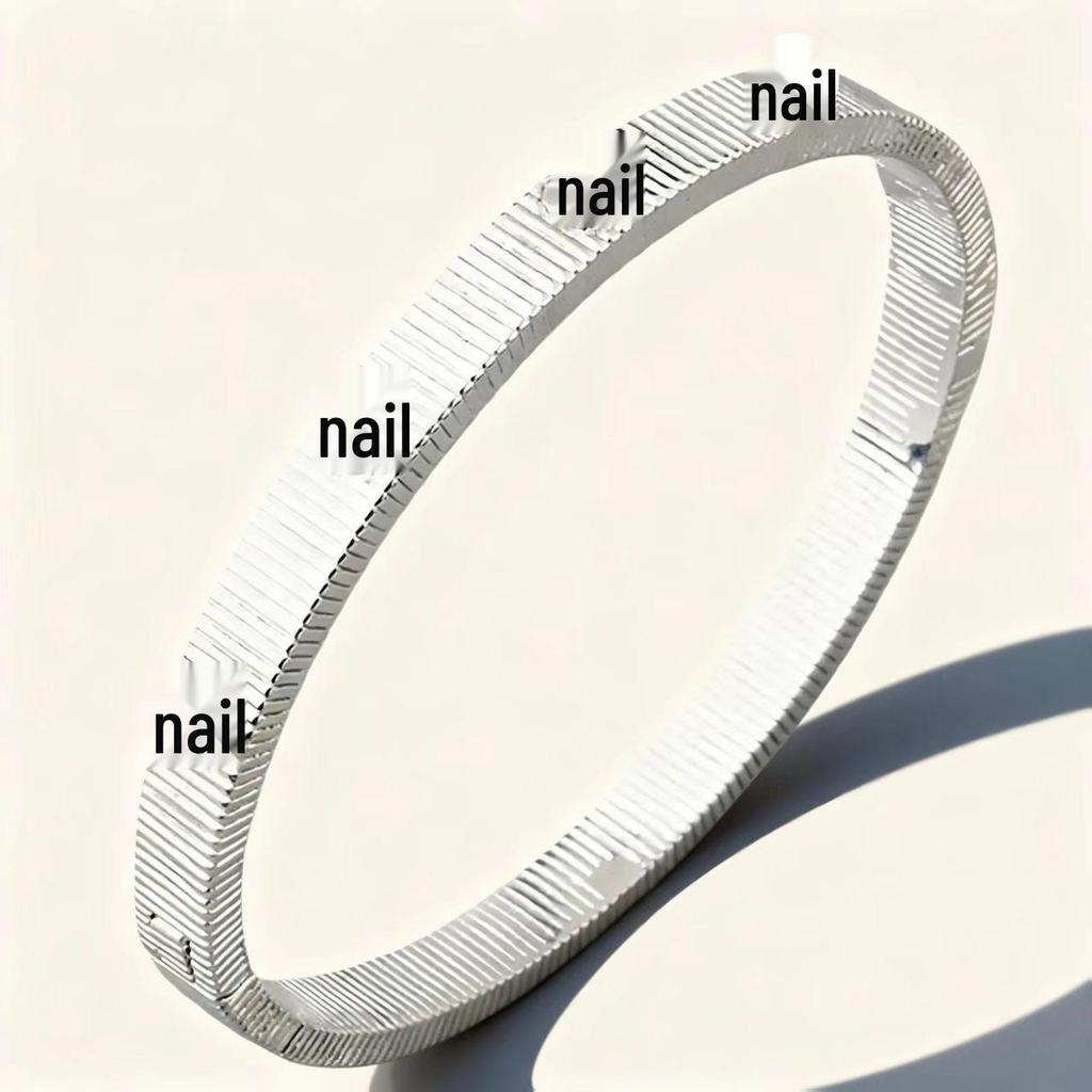 Simple Fashion Roman Numeral Interwoven Titanium Steel Women's Diamond Bracelet with Double-Layer Buckle