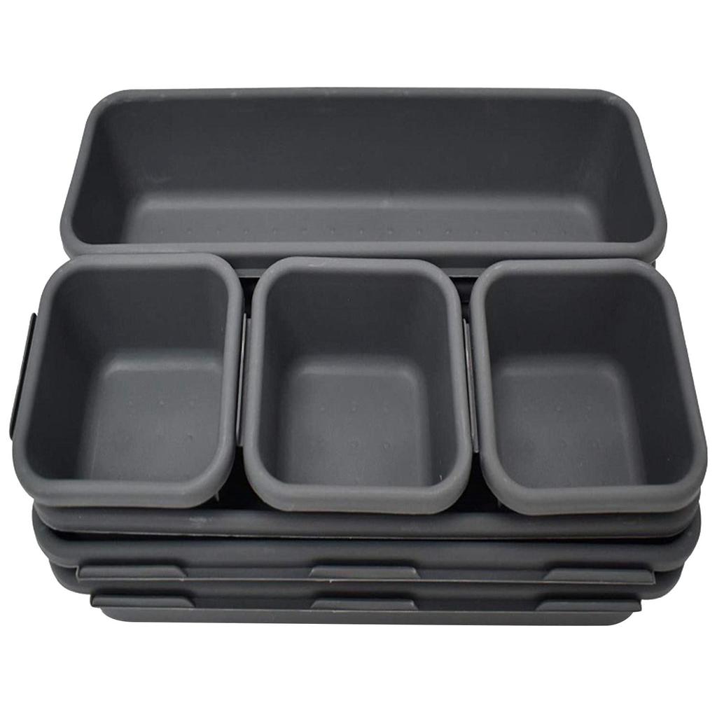 8Pcs Multifunctional Desk Drawer Bins Storage Organizer Trays Cosmetic Dividers