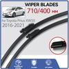Пара для Toyota Prius XW50 2016-2022, комплект переднего окна, щетки стеклоочистителя, щетки для очистки лобового стекла, автомобильные щетки, аксессуары