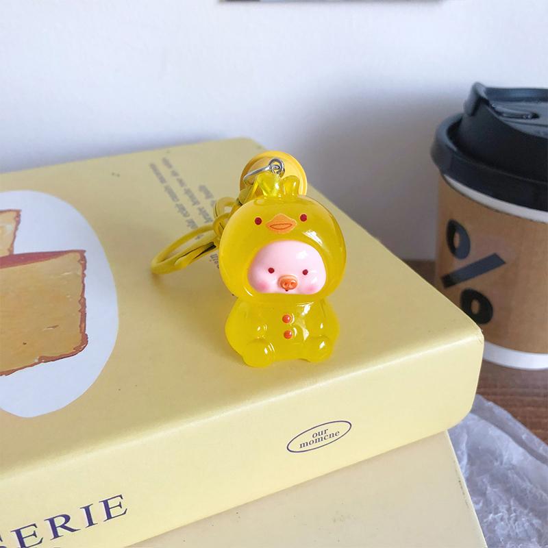 Мультяшные креативные животные-талисманы для женщин и девочек, милый кулон в виде свиньи, брелок для ключей, украшения для рюкзака, аксессуары, подарки