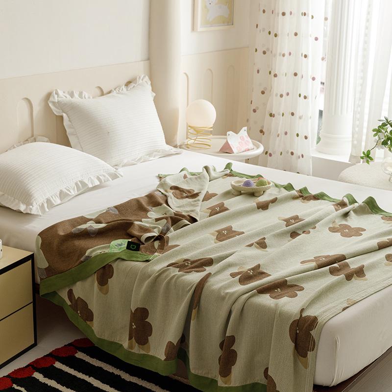 Легкое летнее одеяло из бамбуково-хлопковой марли