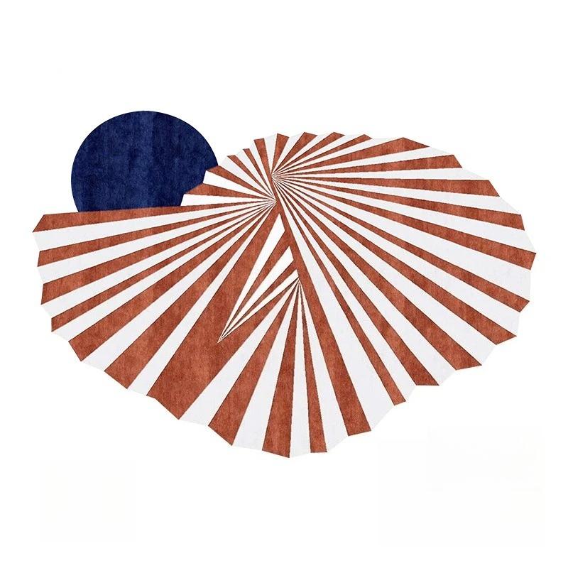Nordic Style Carpets for Living Room Art Design Plush Carpet Irregular Bedroom Decor Rug Home Fluffy Soft Thickened Floor Mat