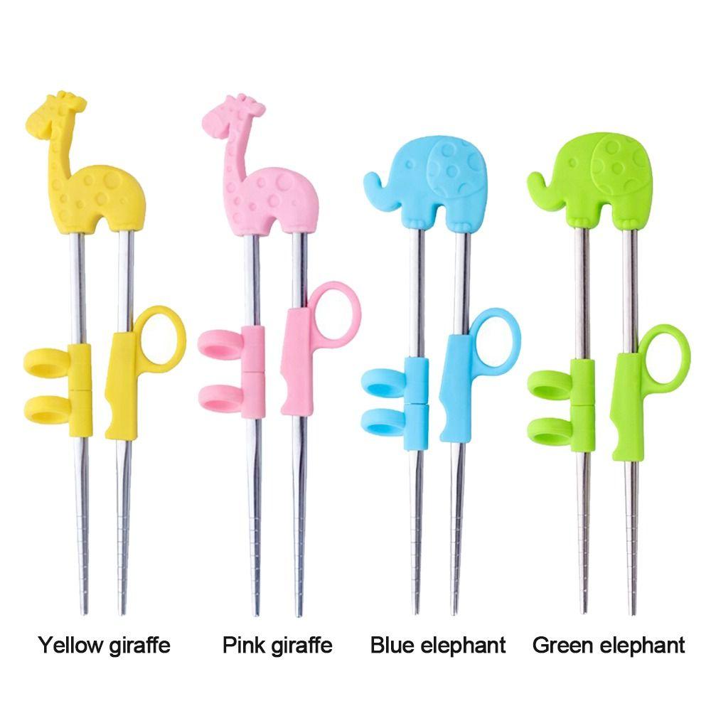 Stainless Steel For Kids Learning Chop Sticks Children Tableware Set Chopsticks Training Chopsticks