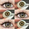 FUNSACHY 1 пара натуральных линз корейского стиля цветные контактные линзы синие линзы коричневые туманные перламутровые цветные линзы высококачественные мягкие линзы