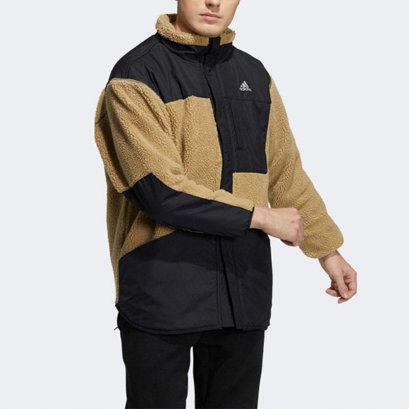 adidas Хлопковая куртка Preserve Boa с воротником, мужская верхняя одежда, разноцветная H40910