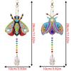 Хорошо-6 штук Ветряной спиннер DIY Раскрашивание Музыка ветра Двусторонняя краска Подвесное украшение для сада (Пчелы + Насекомые + Птицы)
