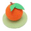 Orange Cat Scratching Post Interactive Cute Cat Scratcher with Scratching Board Multifunctional Cat