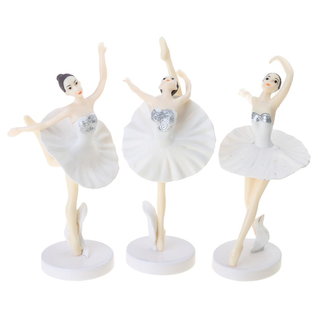 Charm Ballerina Cake Decoration Set Perfect for Ballet Party Favors Supplies Pink Ballet Girl Figure Cake Decoration