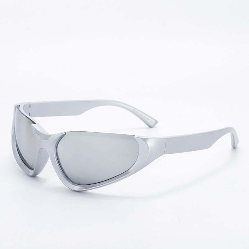 Europe, America, fashion trendy cool sunglasses half frame YK sunglasses men and women Internet celebrities street shooting outdoor sports cycling U