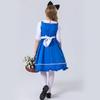 Halloween Alice In Wonderland Adult Maid Dress Blue Maid Dress Cute Princess Dress Parent-Child Dress