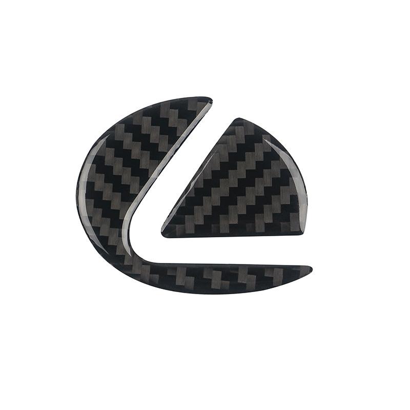 Car Steering Wheel Decorative Stickers Carbon Fiber Emblem For Lexus F SPORT ES RX NX LS UX LM LX GX LC RZ IS CT GS RC HS SC TX