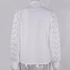 Spring and Autumn Fashion Lace Long Sleeve Hollow Women's Blouses & Shirts