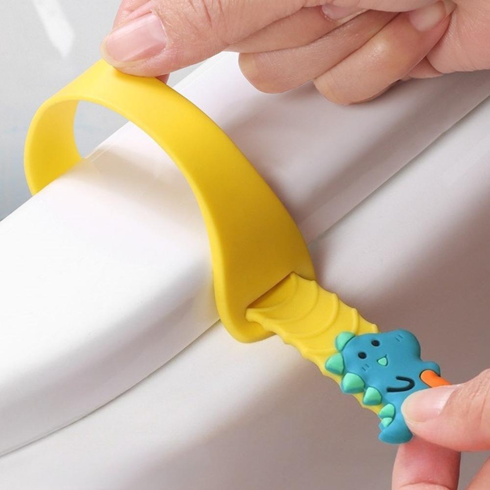 Набор из 2 шт. Подъемник сиденья унитаза Ручка Силиконовый Нескользящий Многофункциональное Подъемное Устройство Избегайте Касания Крышки Туалет Аксессуары для Ванной Комнаты Наборы