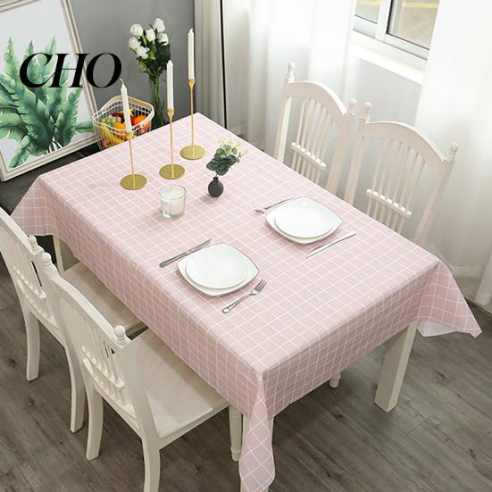 Outdoor Picnic Tablecloth Rectangular Tablecloth, Plastic Plaid Waterproof Stain-Resistant Table Soup-proof Cover for Dining Camping Modern Home