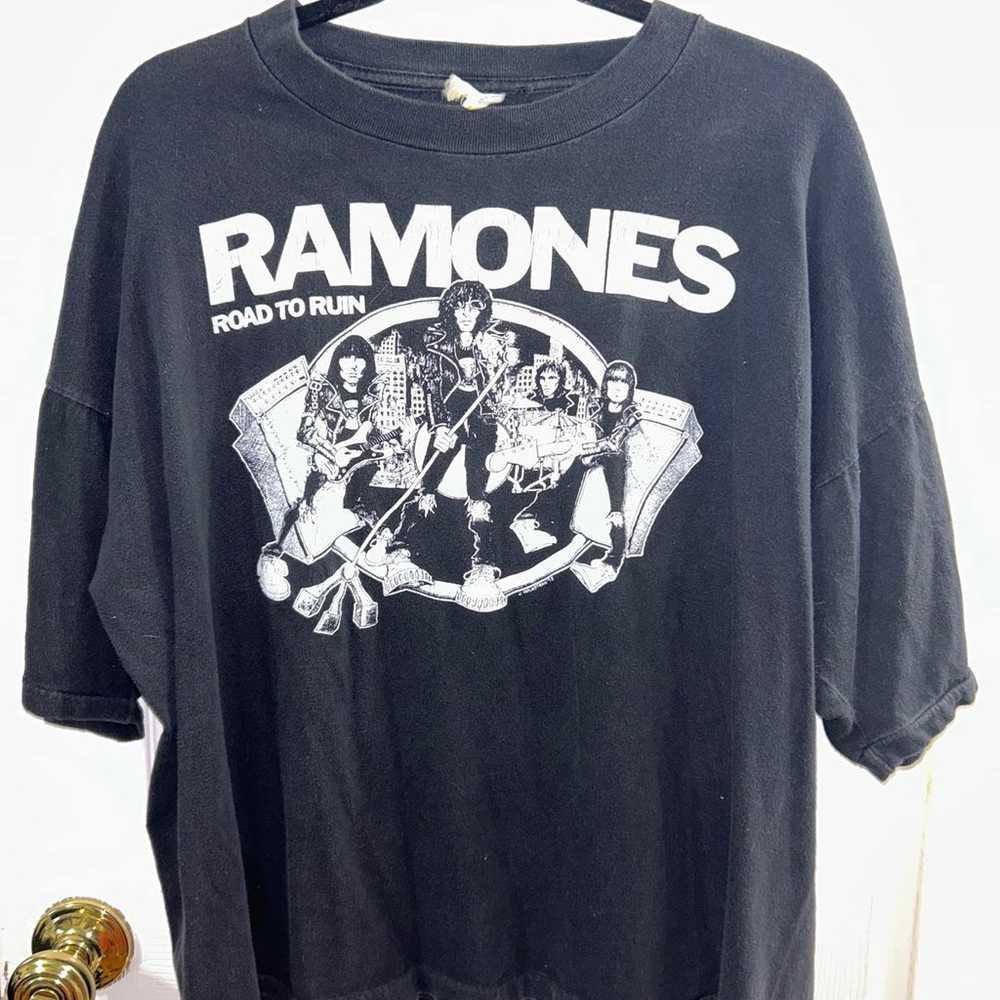 Vintage Ramones 1978 T-Shirt Punk Rock Band Graphic Tee Classic Logo S-5XL