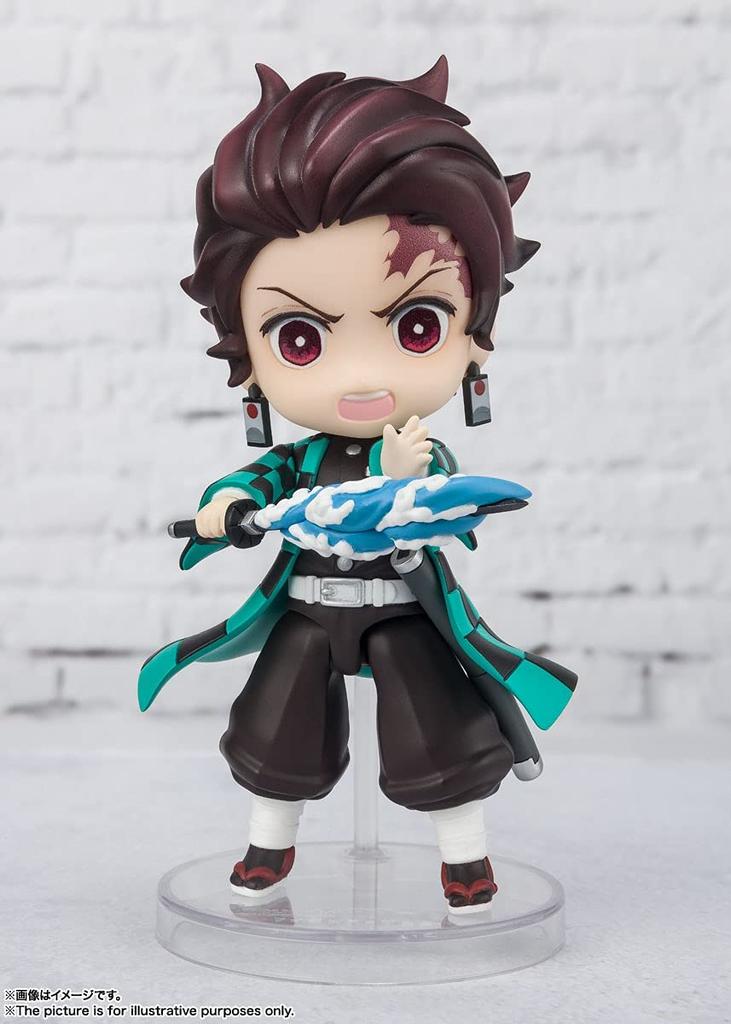 TAMASHII NATIONS Figuarts mini Demon Kimetsu no Yaiba Kamado Tanjiro, вододышащая 90 мм, окрашенная подвижная фигурка, убийца, прибл.. ПВХ и АБС