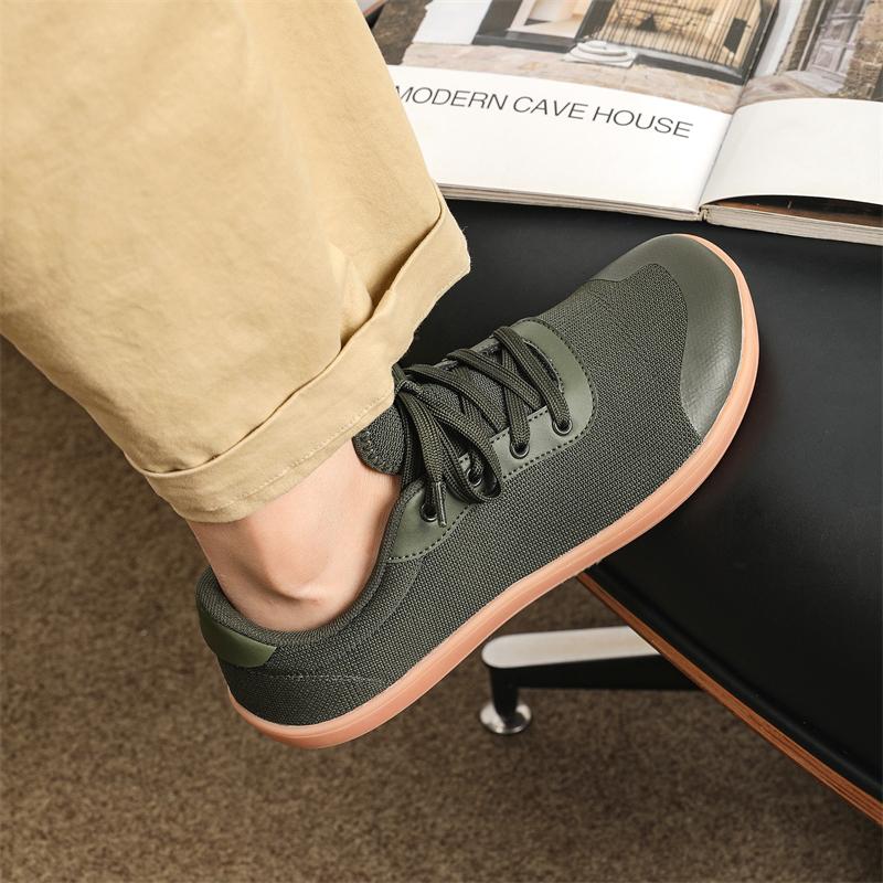 Босоножки с широким носком для мужчин, минималистичные, дышащие, удобные, для ходьбы по пересеченной местности, зеленые кроссовки 8889