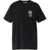 Logo Print Crew Neck Short Sleeve T-Shirt Unisex Tops Black 2183B457-001