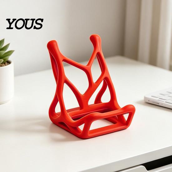 Стабильная подставка для телефона, держатель для мобильного телефона, 3D-печатная подставка в стиле скелета, Тонкая легкая настольная подставка, Декоративное украшение для прикроватной тумбочки, гостиной