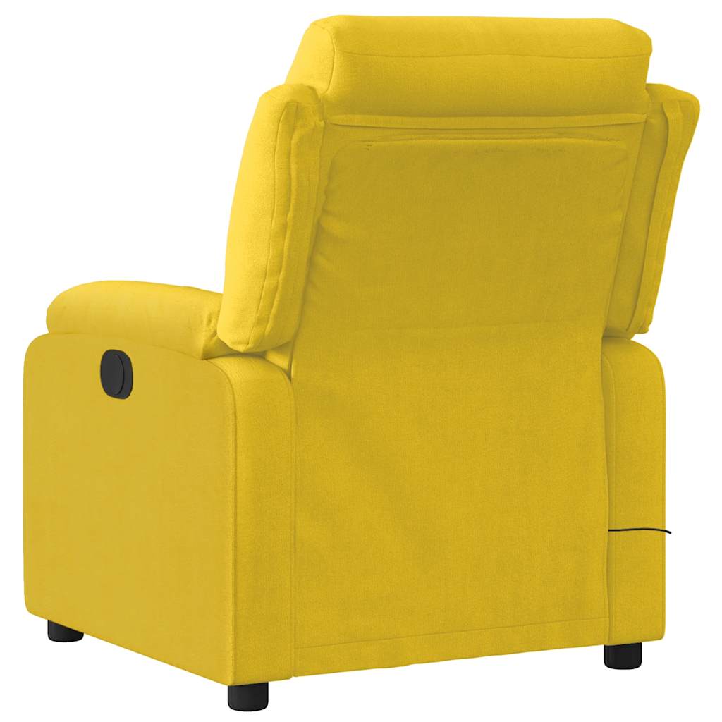 Massage Chair Yellow Velvet