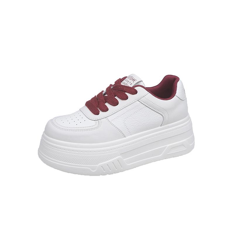 Белые туфли на платформе Premium Sense для женщин 2025 года, новая модная универсальная обувь на шнуровке, удобная и легкая повседневная спортивная обувь