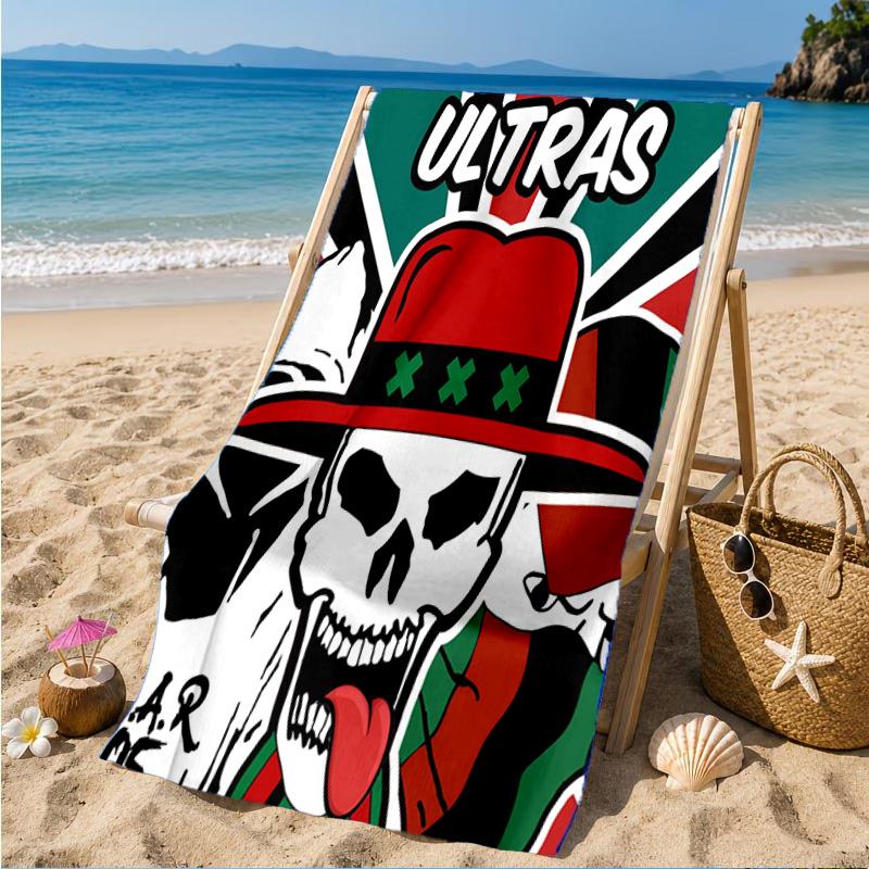 Ultras: Passionate Supporters United Beach Towel, Quick-drying, Easy to Care for, Suitable for Both Fitness and Beach Vacations,Sports Essential