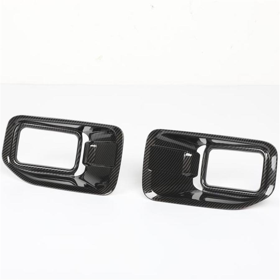 For 2015-20 Ford F150 Front Fog Light Cover Trim Exterior Kit Carbon Fiber Look