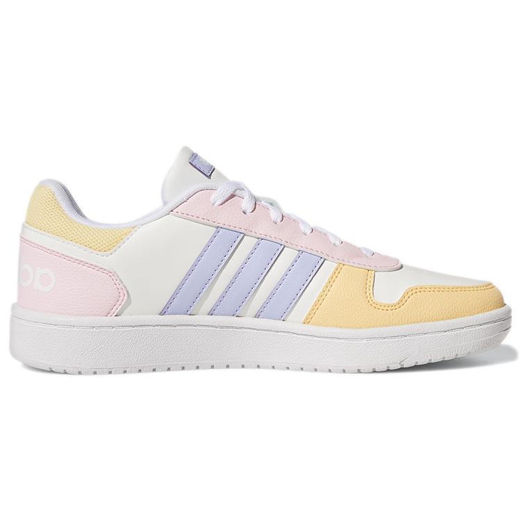 adidas Кроссовки Hoops 2.0 'White Yellow Pink' Женские GY5903